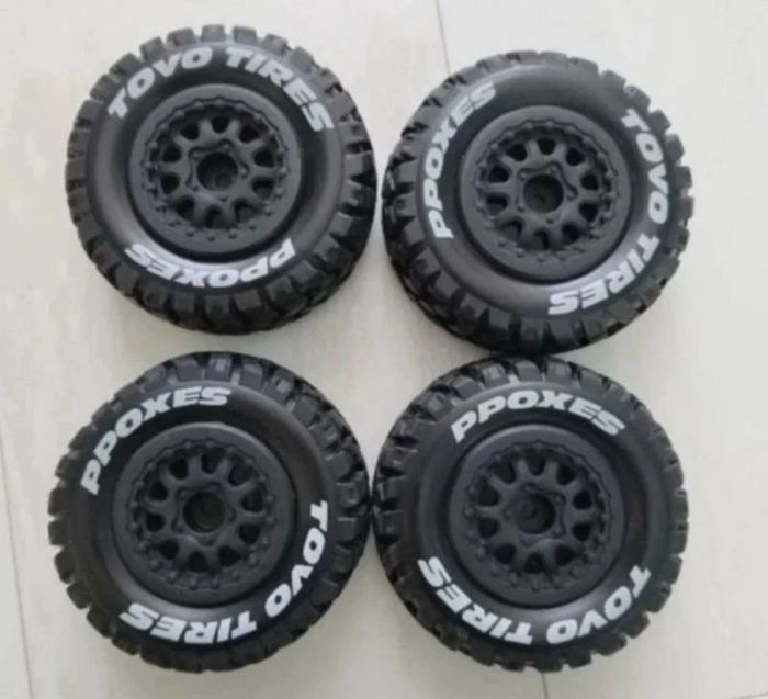 Lot de 4 roues en caoutchouc