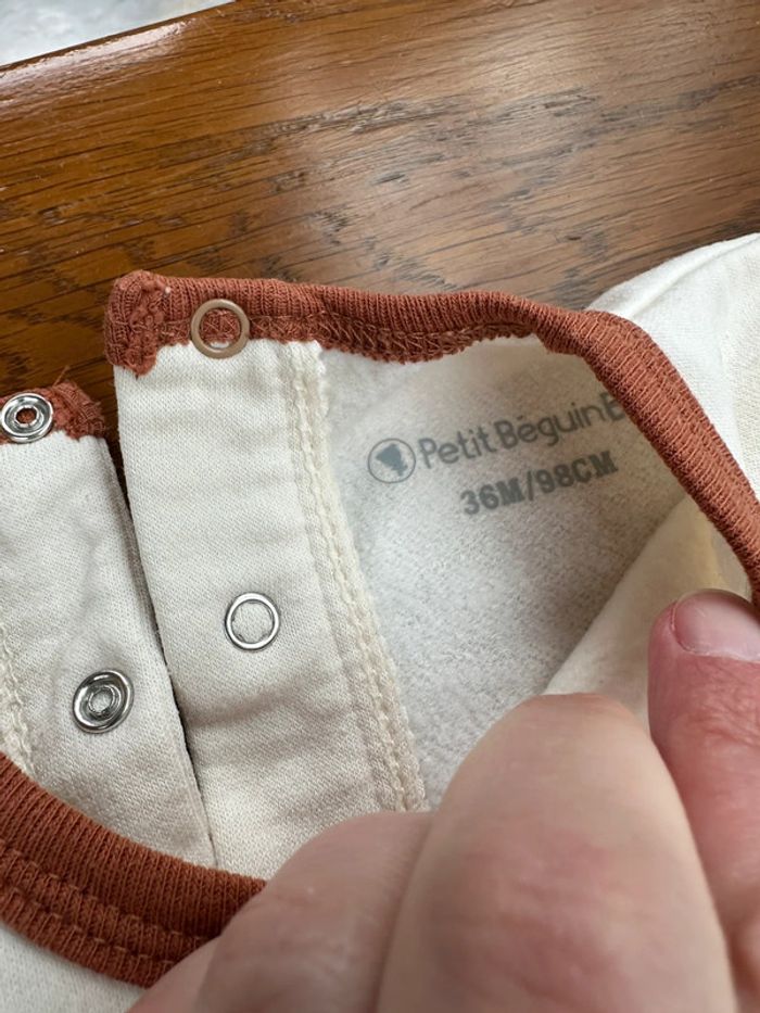 Pyjama beige Petit Beguin 36 mois - photo numéro 8