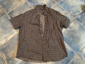 Chemise manche courte fleurie