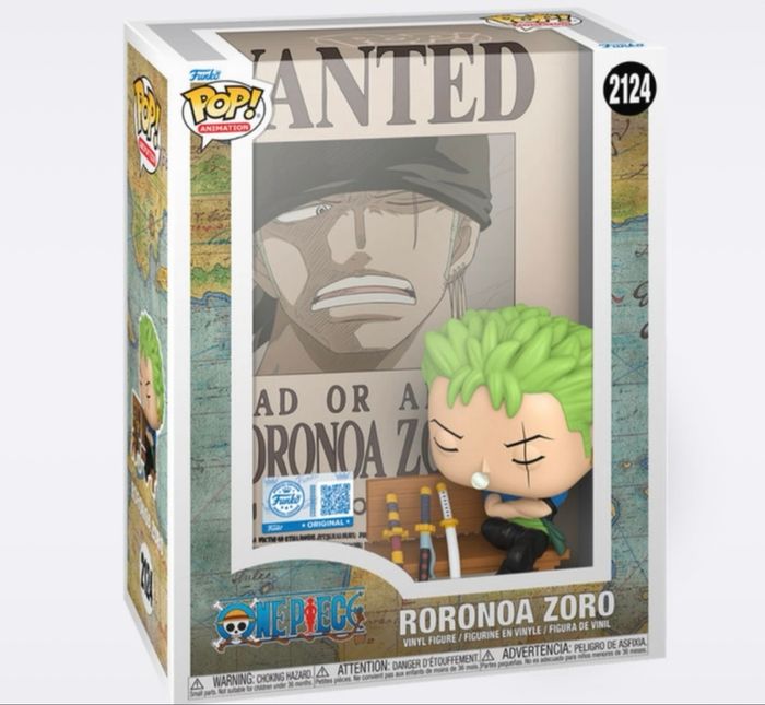 Funko pop roronoa zoro wanted poster édition limité - photo numéro 2