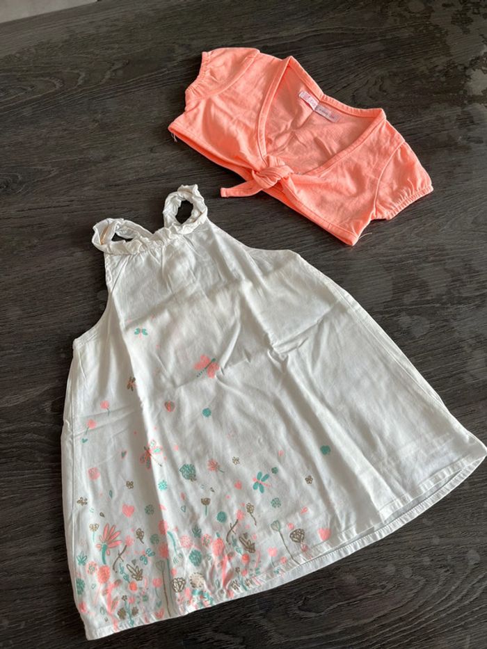 Ensemble 3 pièces robe été 6 mois - photo numéro 2
