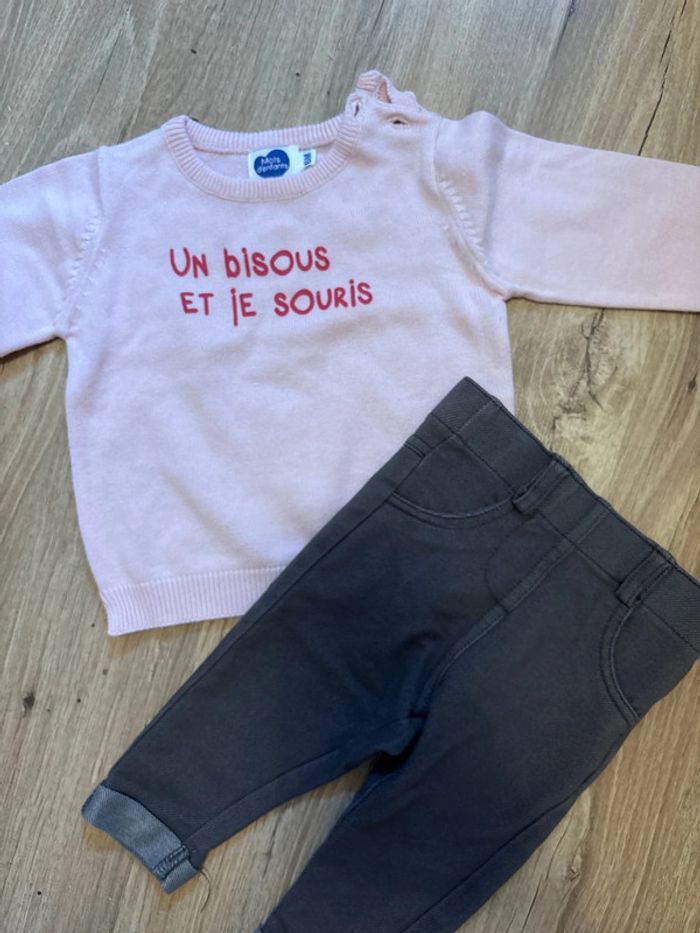 Ensemble pull + pantalon 6 mois