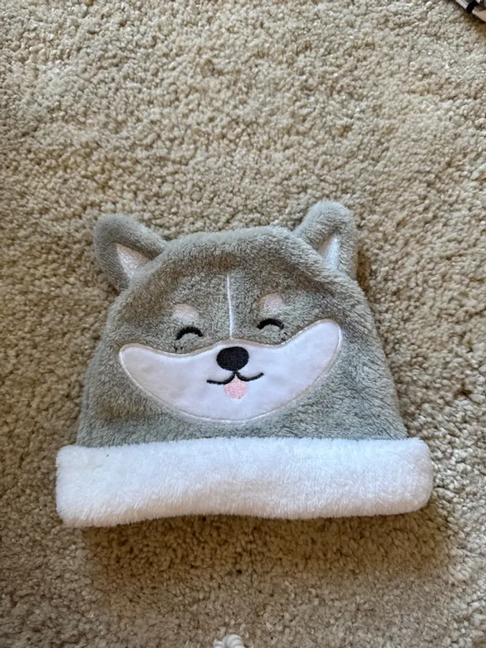 Bonnet tête de Loup pour bébé