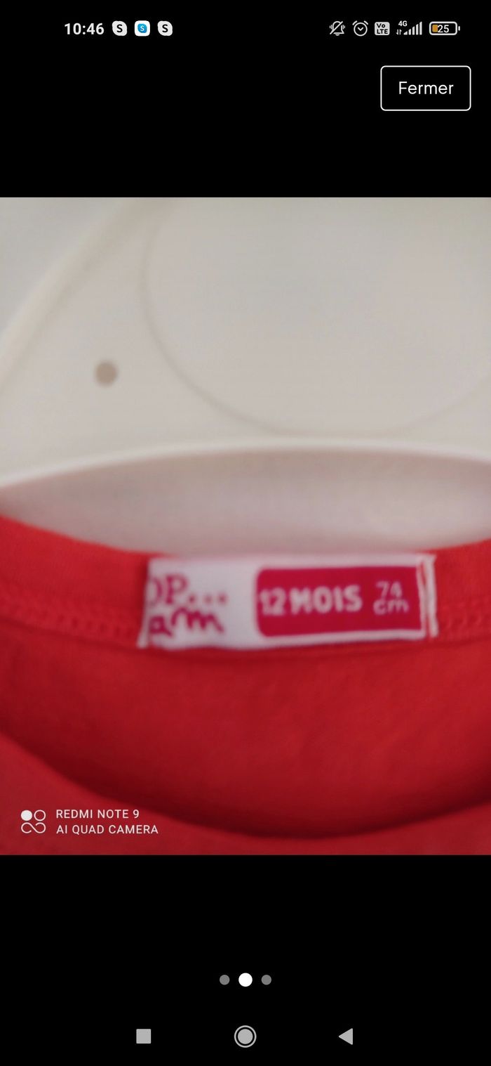 T-shirt dpam 12 mois - photo numéro 2