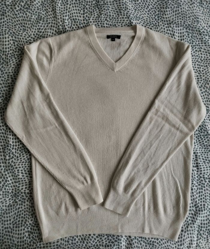 Pull homme blanc XL Galeries Lafayette - photo numéro 3