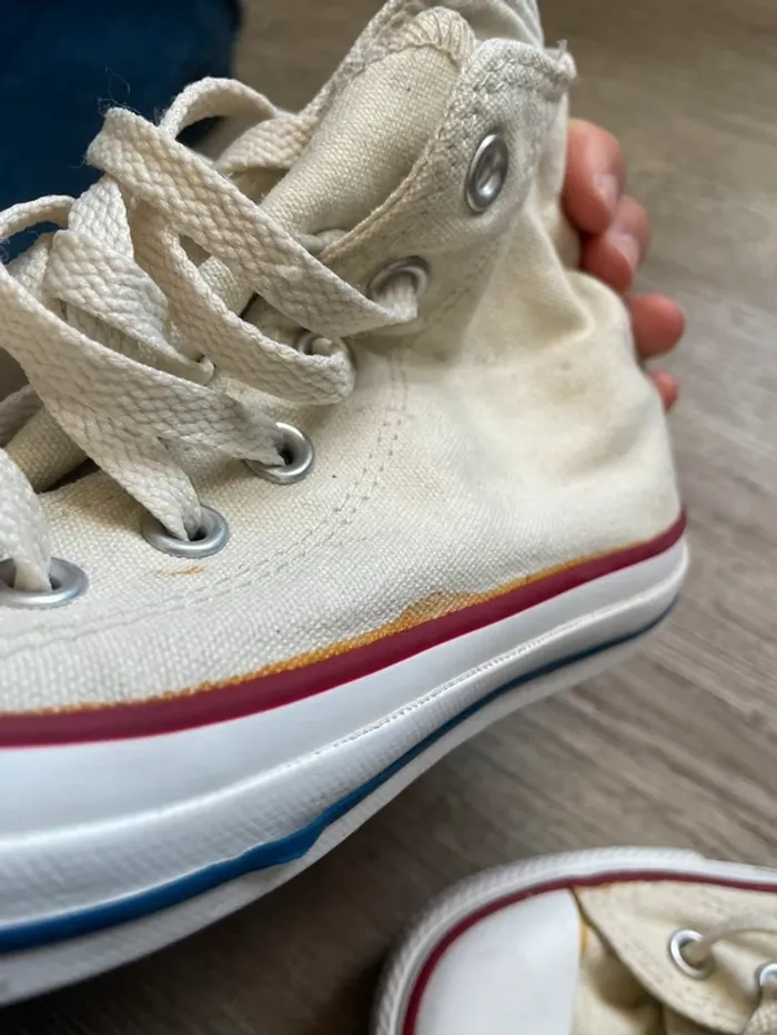 Basket haute Converse Beige - pointure 36 - photo numéro 5