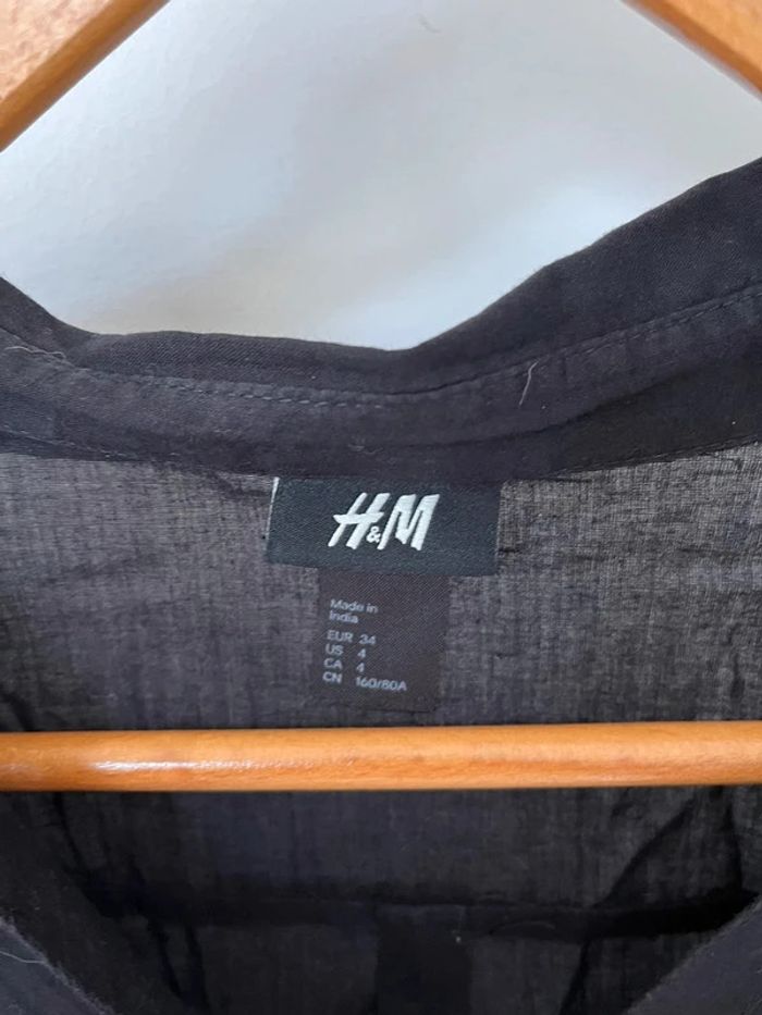 Tunique noire légère H&M 34 - photo numéro 4