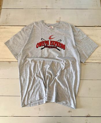 Tee shirt printed unisexe Nike vintage 2000 Owens Express Baseball Y2K