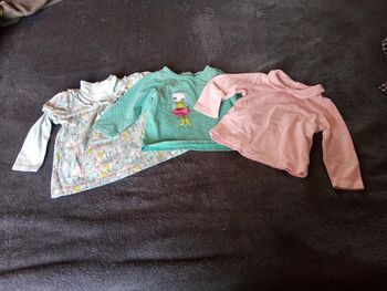 Lot de 3 t-shirts manches longues 12 mois