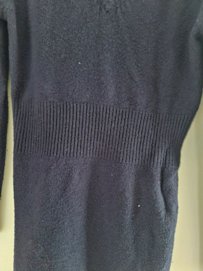 Robe pull à capuche bleue - photo numéro 2