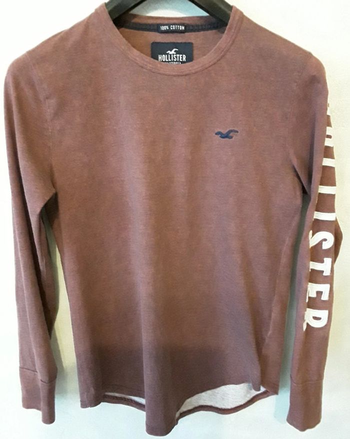 Lot de 4 tee-shirts marque Hollister manches longues + 1 polo manches courtes - photo numéro 4