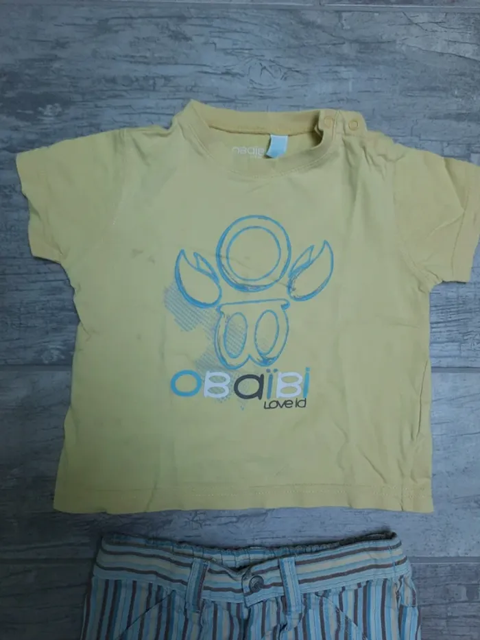 Ensemble tee shirt et bermuda - photo numéro 2