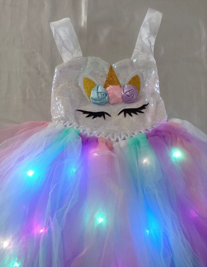 Déguisement princesse licorne LED 3ans - photo numéro 5