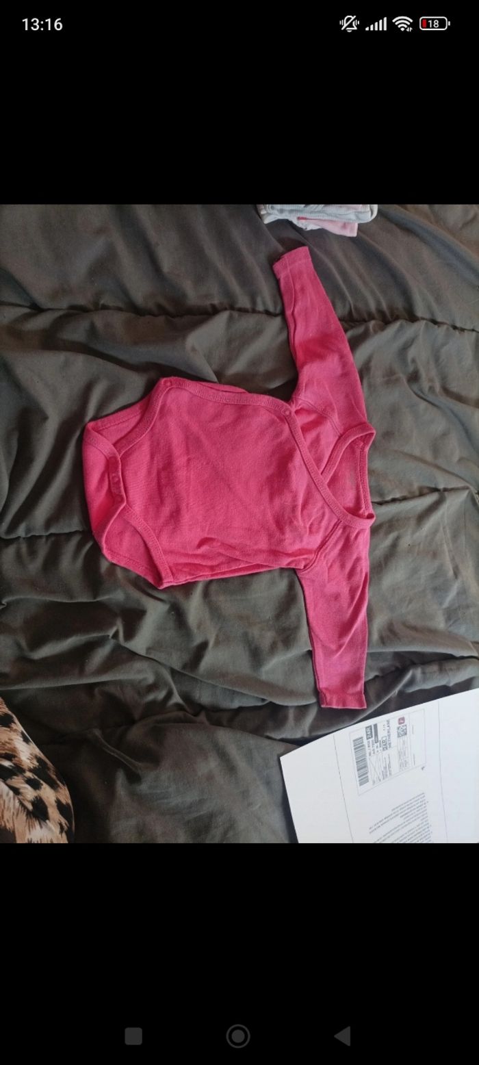 Lot de bodies bébé fille manche longue