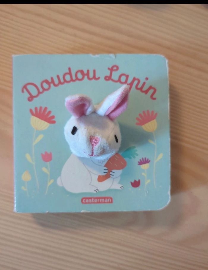 Livre doudou lapin
