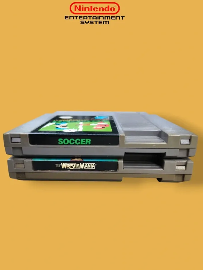 Lot 2 jeux cartouche Nintendo Nes – WWF WrestleMania + Soccer - photo numéro 3