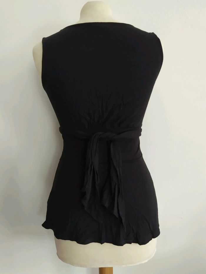 Top noir à nouer taille S - photo numéro 4
