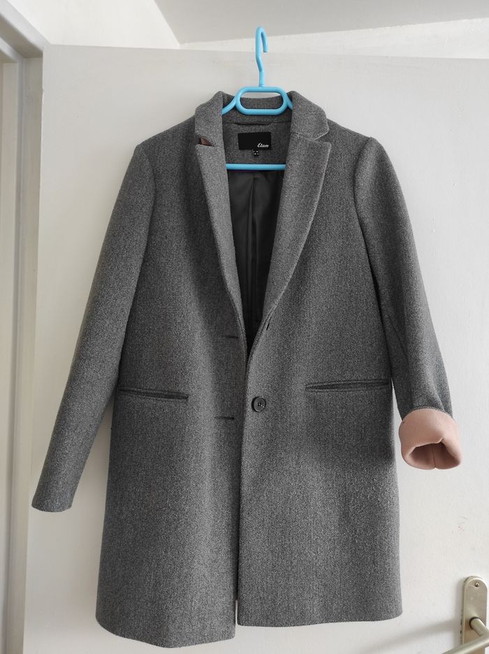Manteau gris etam - photo numéro 2