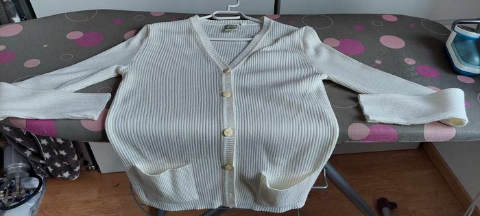 Joli gilet femme léger Fashion Studio crème taille 1 comme neuf