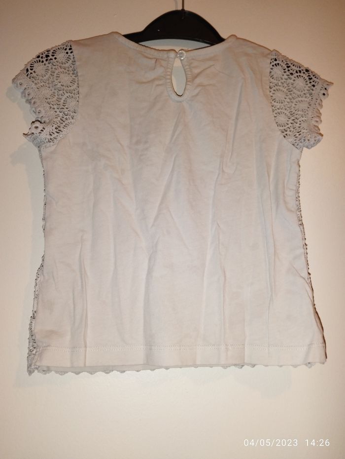T-shirt fille dentelle - photo numéro 2