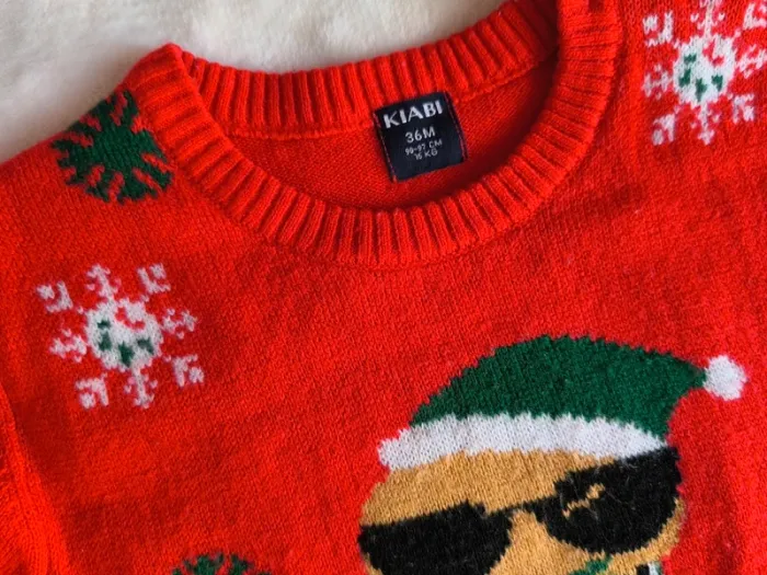 Pull Noel bonhomme en pain d'épices - photo numéro 3