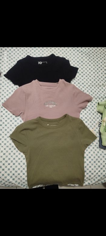 #kytieSfemme. 3 tops court taille SetXS