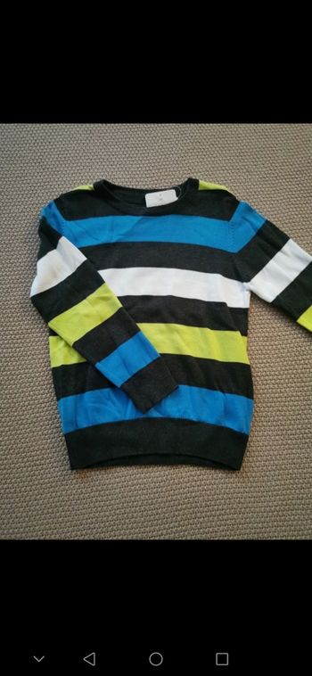 Pull rayé 5 ans