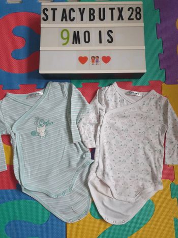 Lot body 9 mois cocoon