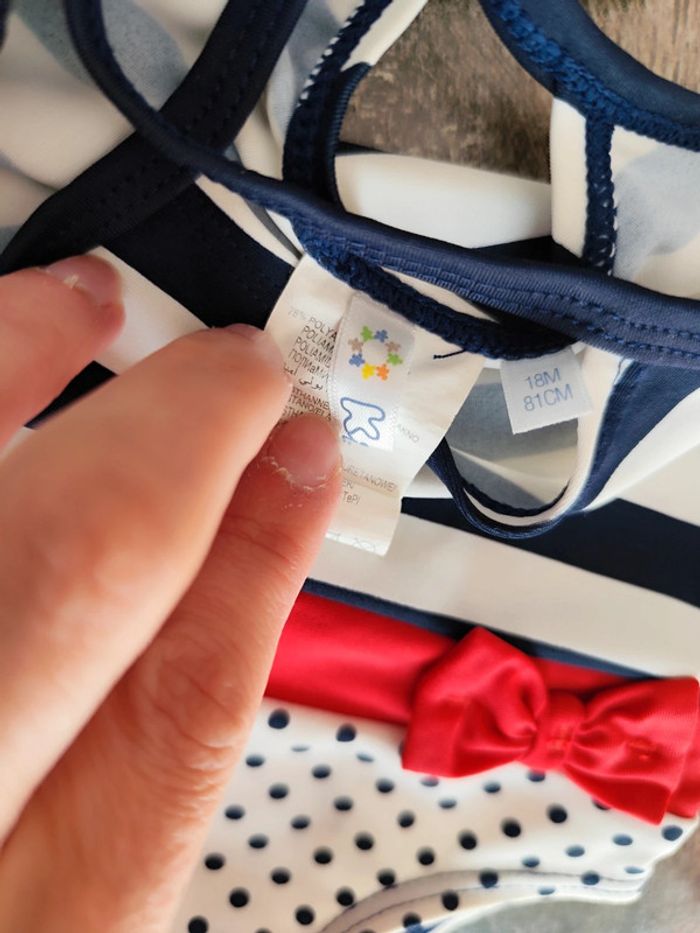 Magnifique maillot de bain rayures et pois 🤟 - photo numéro 3