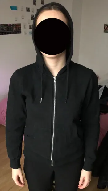 Veste à capuche noir
