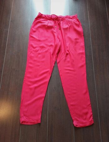 Pantalon rouge fluide