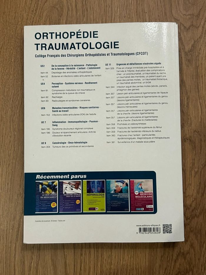 Livre référentiel Orthopédie traumatologie ECN - photo numéro 2