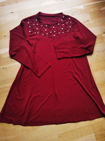 Robe tunique avec perles