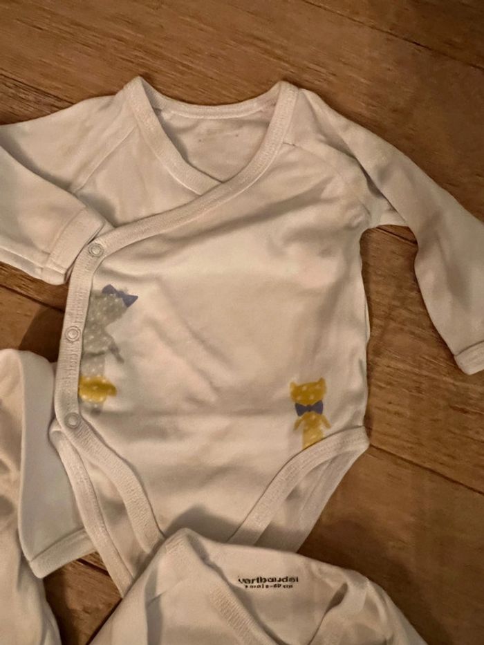 Vend lot de 7 bodies vertbaudet mixte garçon/ fille 3 mois bon état - photo numéro 5
