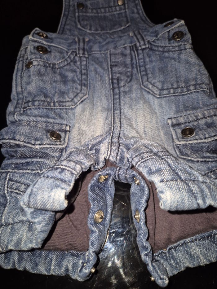 Salopette en jean - 1 mois 54cm - Kitchoun - Très bon état - photo numéro 6