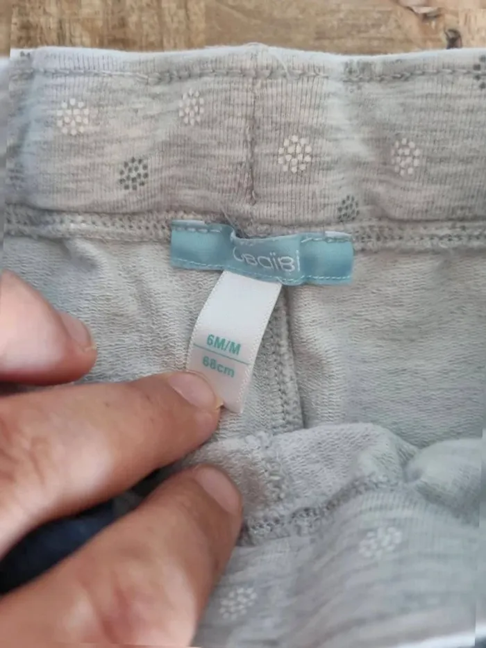 Lot de 2 leeging gris 6 mois - photo numéro 3