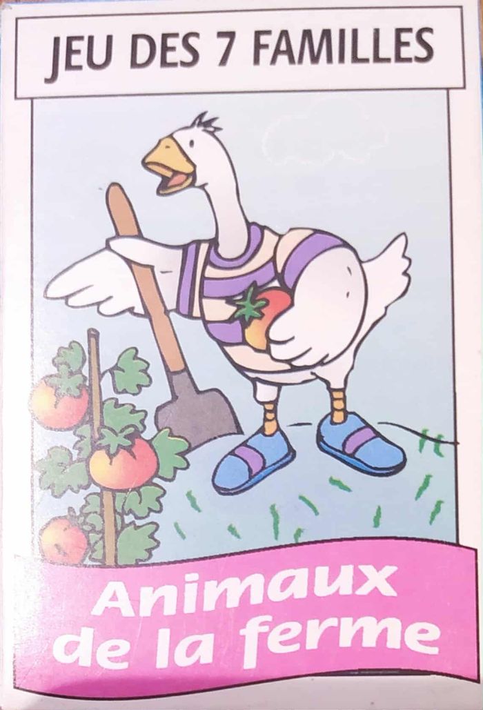 Jeux des 7 familles, animaux de la ferme