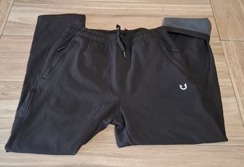 Pantalon survêtement jogging polaire hiver noir