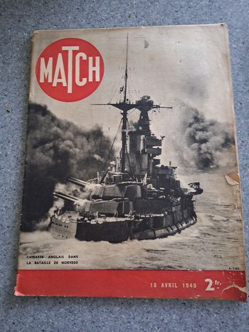 8 journaux " match" 1940