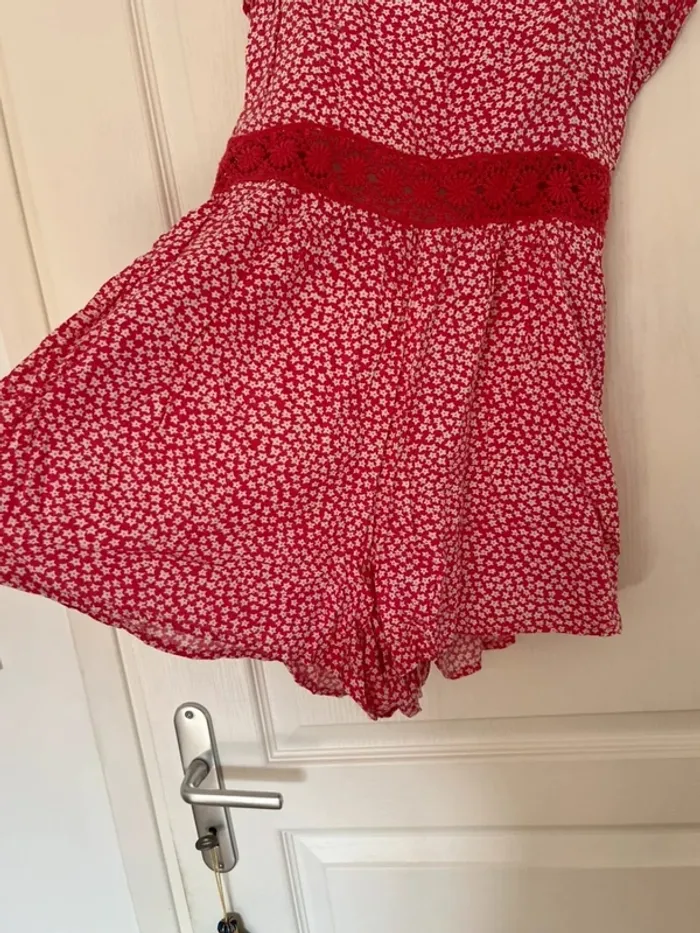 Combi short rose à étoiles - Hollister - M - photo numéro 3