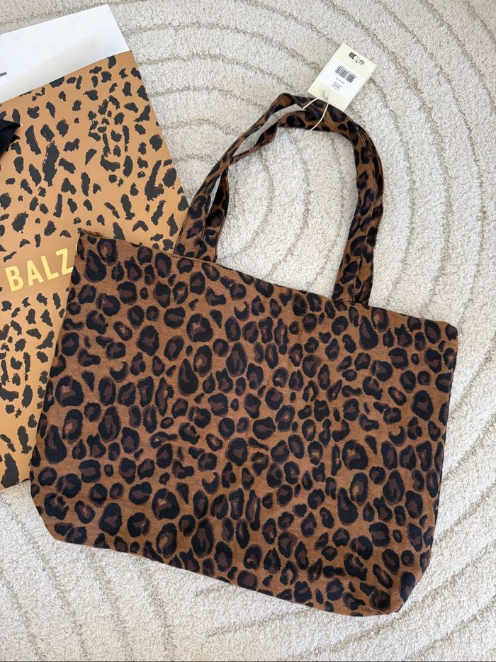 Cabas leopard balzac paris avec pochette cadeau - photo numéro 5