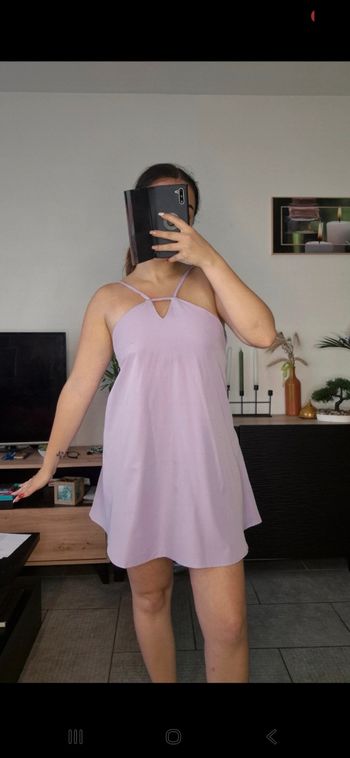 Robe dos nu lila