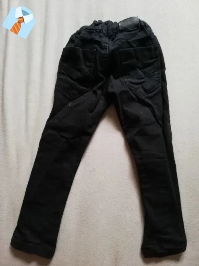 Jean Noir Slim "Nextenso" avec Braguette à Bouton - Taille 3 Ans - photo numéro 2