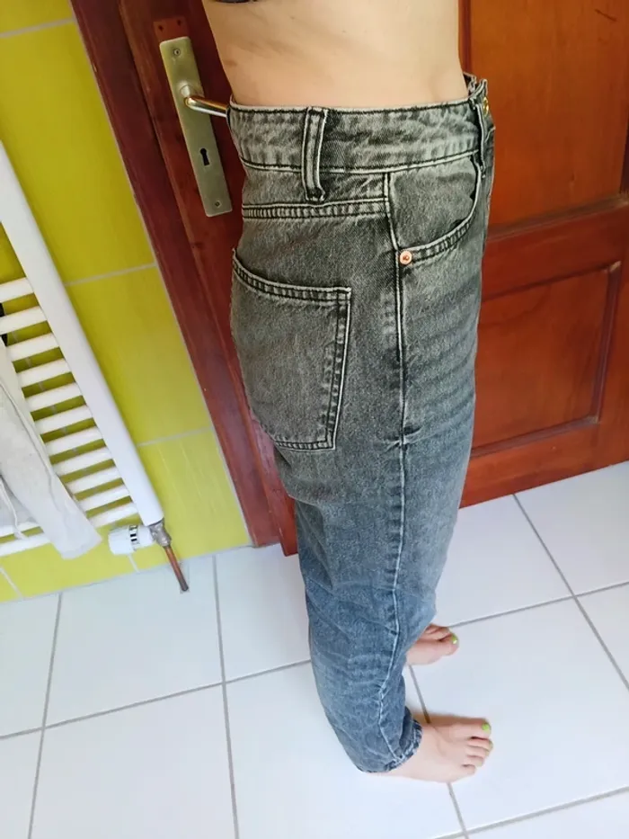 Jeans femme gris Amisu - photo numéro 7