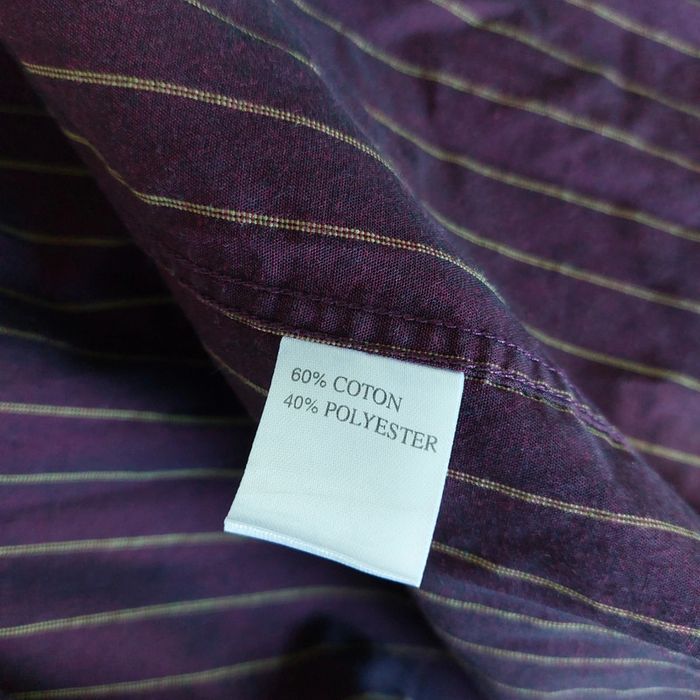 Vêtements - Chemise rayée bordeaux. - photo numéro 4
