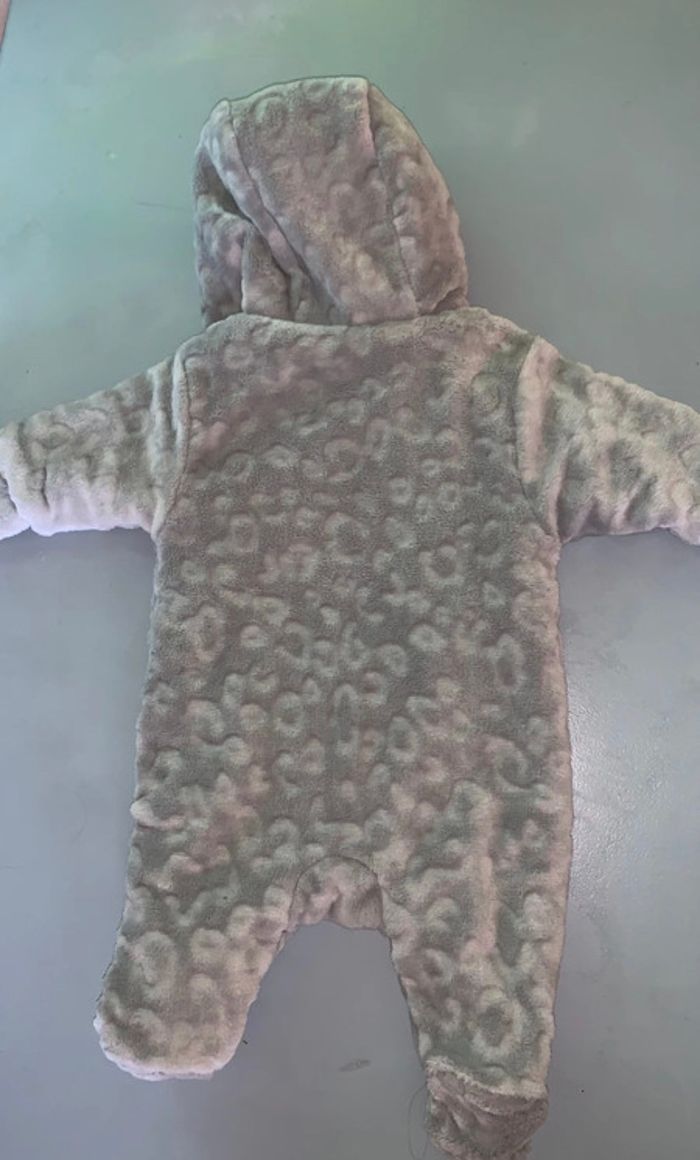 Combinaison polaire orchestra fourrée grise pingouin 🐧 taille 0 naissance - photo numéro 6