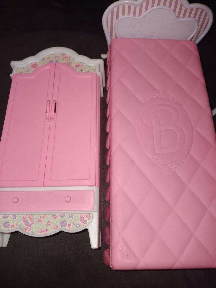 Meuble de chambre barbie vintage 1986 très bon état - photo numéro 2