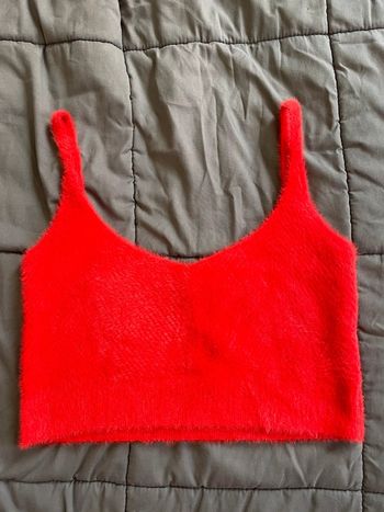 haut crop top rouge
