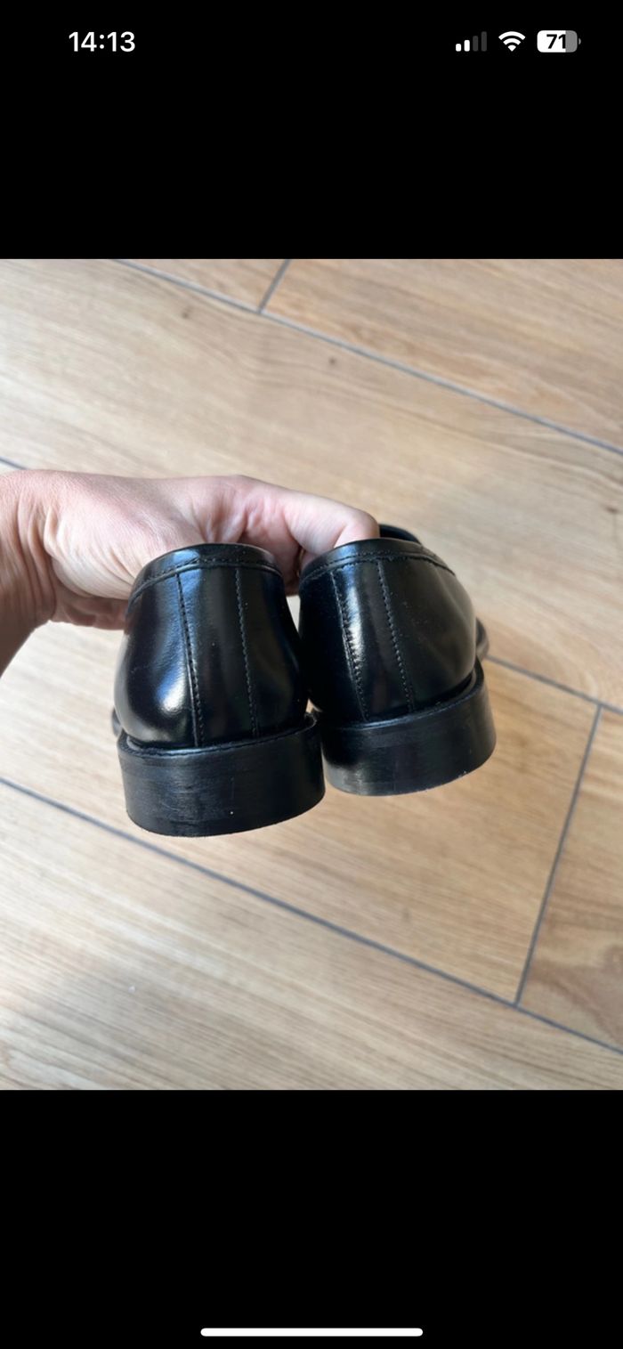 Mocassins noir cuir neufs Maison 123 - photo numéro 2