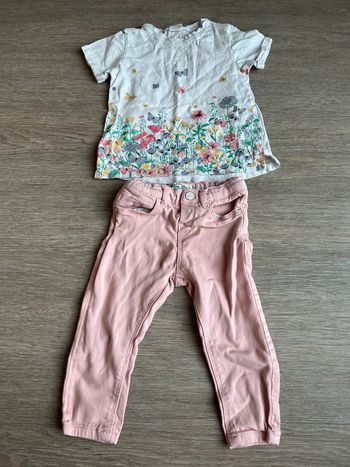 Ensemble « papillon » 9-12 mois Zara et H&M